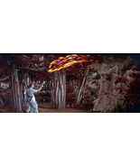 1956's FORBIDDEN PLANET Cmdr. Adams disintegrates leaping tiger color 4x10 scene - $6.49
