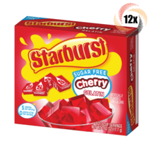 12x Packs Starburst Cherry Flavored Gelatin | .62oz | Fat & Sugar Free - £26.23 GBP