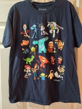 Disney Pixar Movie Characters Adult T Shirt Size Large - £11.98 GBP