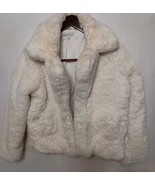 Ophelia Roe Open Jacket Fluffy White Faux Fur Coat Women&#39;s Size Small Mo... - $891.15 MXN