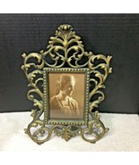 Antique Bronze Brass Metal Photo Frame Open Scroll 11 1/2 x 8 1/4 In - €123,66 EUR