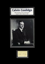 President Calvin Coolidge Original Signature Cut &quot;Just Reduced&quot; - £711.33 GBP