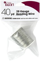 Beading Wire 28 Gauge 40yd-Silver - £15.12 GBP