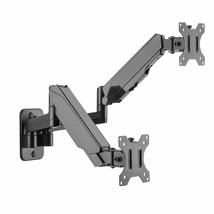 SIIG Aluminum Single Arm Gas Spring Monitor Wall Mount - Heavy Duty Hold 17&quot; to  - £77.29 GBP