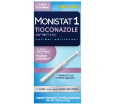 Monistat 1 Day Yeast Infection Treatment Tioconazole Ointment .16 Oz - $23.75