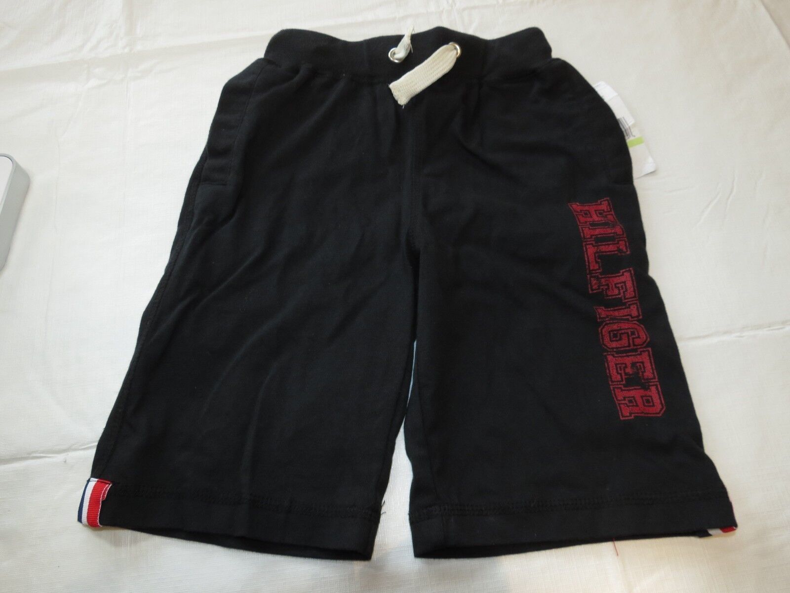 Tommy Hilfiger Boys Sweat Shorts T384076 Tommy Black 078 Youth 4 cotton NWT - £16.09 GBP