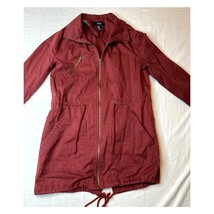 Forever 21 Jacket Women Small Red Spring Minimalist Lightweight Casual C... - $9.50