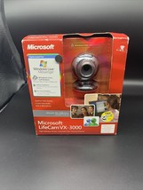 Microsoft LifeCam VX-3000 PC Desktop / Laptop USB Web Cam Webcam Camera - £10.12 GBP