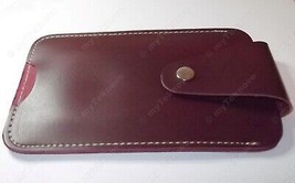 1x Brown Soft Leather Slip Pouch Case for HP 10c 11c HP 12c 12CP 15c 16c... - £11.33 GBP