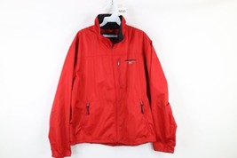 Vintage 90s Polo Sport Ralph Lauren Mens Medium Spell Out Windbreaker Jacket Red - £47.17 GBP