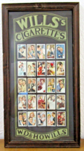 Antique Framed Will&#39;s Cigarettes Cards W.D. &amp; H.O. Wills circa 1900 - £389.38 GBP