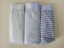 NIB LULULEMON Blue/Blue/Blue Stripe Always In Motion Boxer Long 7&quot; XL 3-... - £62.32 GBP