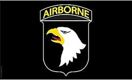 101st Airborne Black Flag - 3x5 Ft - £15.72 GBP