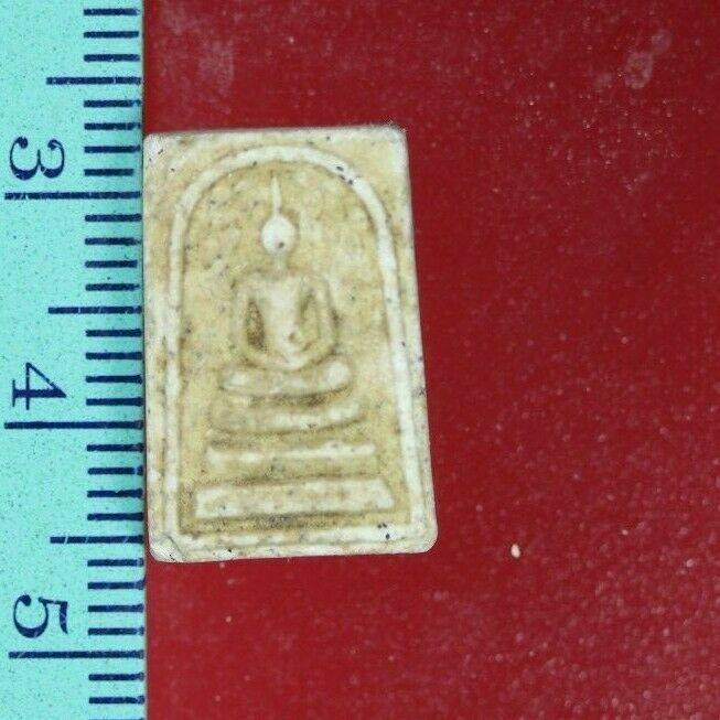 ST22jjhgyff-Phra Somdej Vintage Buddhist Talisman Thai Amulet Pendant+Ca... - $7.70