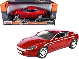 Aston Martin DB9 Coupe Red &quot;Timeless Legends&quot; 1/24 Diecast Model Car by Motorma - £30.89 GBP