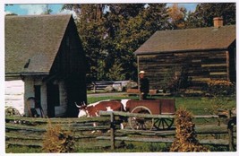 Postcard Upper Canada Village Ox Cart Blacksmith&#39;s Shop Cabinetmakers Shop - £2.31 GBP