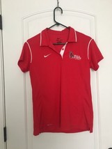 Nike Red White Polo Shirt Ball State University Cardinals Women&#39;s Size M... - $41.58