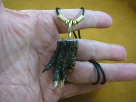 (G130-26) small GATOR Aligator ALLIGATOR Claw foot hand NECKLACE I love ... - $15.88