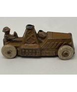 Vintage USA Manoil Barclay Toy Soldier US Siren Car w/Soldier FOR PARTS - $300.11 MXN