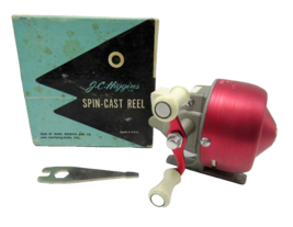 RARE Vintage J. C. Higgins #312.3950 Spin Cast Reel w/Original Box &amp; Manual NICE - £74.70 GBP