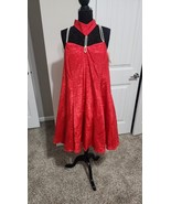 Kentucky State Fair 1999  Exhibit #43 Satin Nylon Red Formal Cocktail Dr... - $35.99