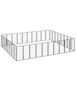  Dog Playpen Black Powder-coated steel Expandable Dog Playpen - $1,280.84 CAD