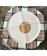 ASPEN HOME Tartan Christmas Plate Set 4 Salad 8” 4 Dinner 10.5” Melamine... - $29.69