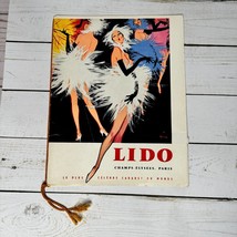 Lido Champs Elysees Paris Program 1959 Vintage Burlesque Cabaret Booklet Photos - £23.39 GBP