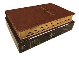 Damaged - KJV Super Giant Print Bible  - 17pt font ~ Faux Leather  Indexed - £15.87 GBP