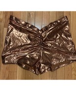 SKIMS METALLIC SWIM V-WAIST SHORT Size 3X Penny BO-SHO-2805 - $658.48 MXN