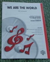 We Are The World, Michael Jackson, Lionel Richie, 1985  OLD SHEET MUSIC - £4.69 GBP