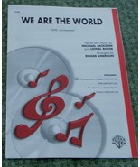 We Are The World, Michael Jackson, Lionel Richie, 1985  OLD SHEET MUSIC - $112.05 MXN