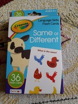 Crayola Homeschool Flash Cards same or different, Age 4, 36 Cards Learni... - $15.99