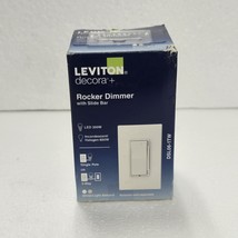 LEVITON DSL06-1TW DECORA ROCKER DIMMER WITH SLIDE BAR (IN WHITE) - $14.84