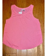 H&amp;M SMALL PINK TANK TOP DIVIDED BASIC CUTE SOLID COLOR - £3.89 GBP
