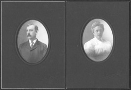 Charles &amp; Nellie Waterhouse (2) Cabinet Photos #2 - Danbury, Connecticut - £27.54 GBP