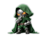 Marvel Cute Doctor Doom Sticker Vinyl Decal Waterproof Indoor Outdoor - $4.50+