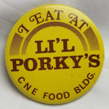 I Eat At Li&#39;l Porky&#39;s Cne Food Building Vintage Toronto Ontario Advertising - £16.02 GBP
