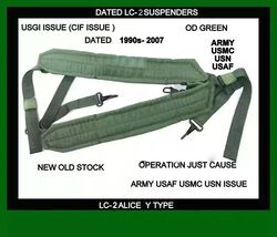 LC-2 Military Y Suspenders Individual Equipment Load Bearing Suspenders ... - $31.13 CAD