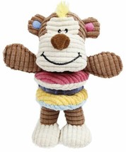 Pet Life ® &#39;Hugga-Bear&#39; Plush Squeaking Rubber Teething Newborn Puppy Dog Toy - £8.73 GBP