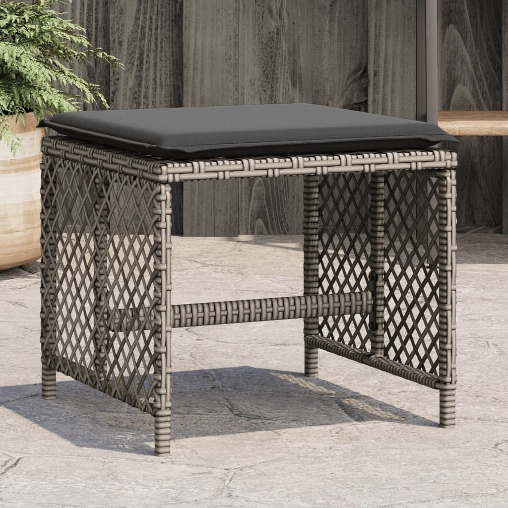 vidaXL Garden Stool Set of 4 Gray - $149.00