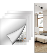 4 Pack Wall Mirror Full Length, 12 X 12 Inch Acrylic Mirror Tiles, Shatt... - $346.88 MXN