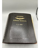 Jeppesen Airway Manual American Airlines NAMED Genuine Leather Vintage - $67.09 CAD