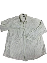 Linea Dome Mens Button Front Striped Shirt XXL Career Business Office At... - $15.36