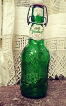 Grolsch Lager Beer Bottle with Porcelain top and bail wire closure - $10.00