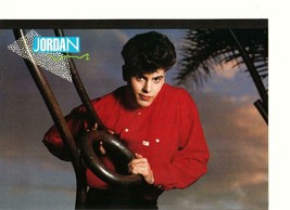 Jordan Knight Joey Mcintyre teen magazine pinup clipping New Kids red shirt - £2.61 GBP