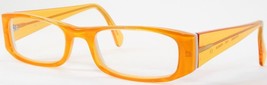 Unic Eyewear Handmade Mo 214 1248 Transparent Amber /WHITE Eyeglasses 48-18-140 - £50.87 GBP