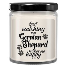 Azcatie Designs German Shepard Candle for Dog Mom Dad Lovers Just Watching My Ge - £21.54 GBP