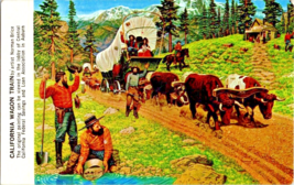 Postcard California Wagon Train by Artist Norman Brice from Orig. 5.5 x 3.5 Ins. - £3.09 GBP