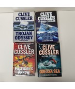 4 Dirk Pitt Adventure Lot Trojan Odyssey Arctic Drift Odessa Sea Poseido... - $11.88